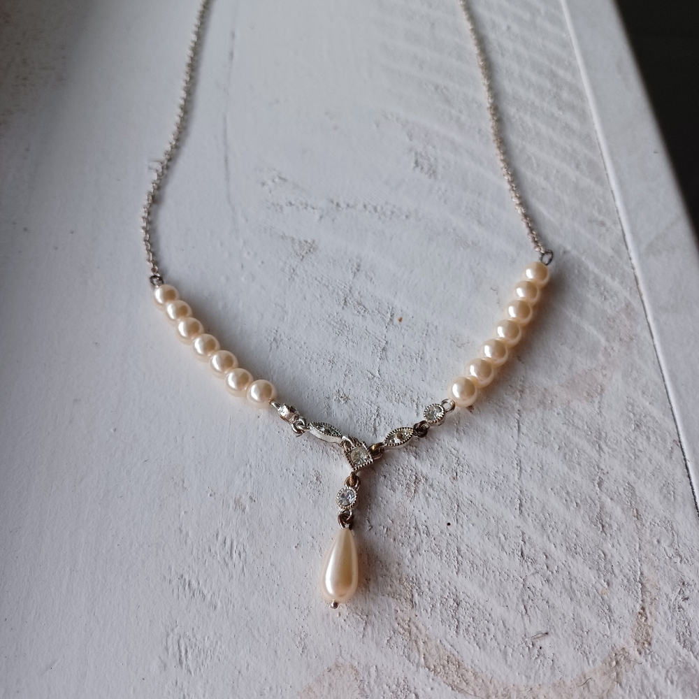 Pearl and Silver Necklace